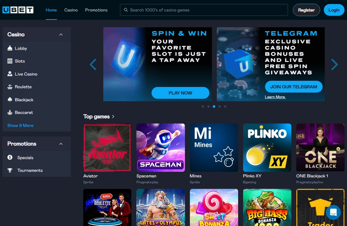 Ubet.io Casino